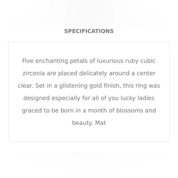 🇨🇦🆕5th Avenue Women’s Floral Ring - Picture 5 of 14